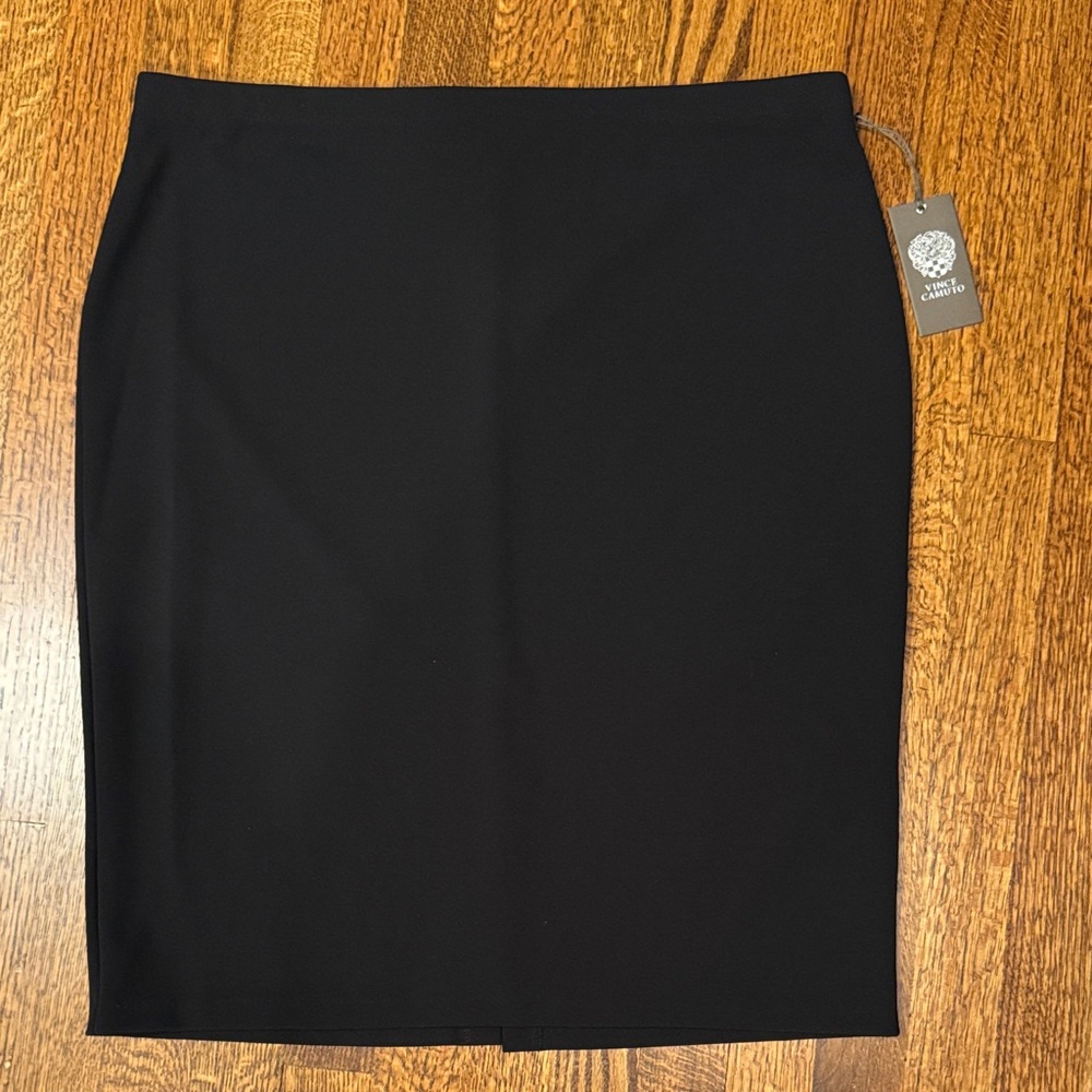 Vince Camuto Elastic Waistband Knee Length Pencil Skirt